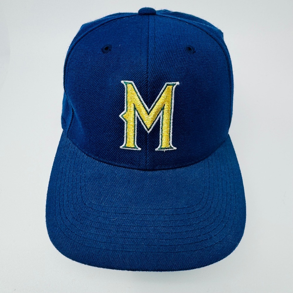 VTG Milwaukee Brewers MLB Baseball Cap Snapback Blue M‎ Logo Sports Specialties